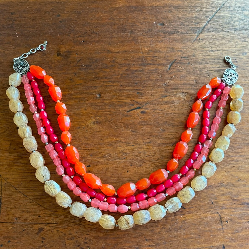Lucky Chunky Multi-strand Necklace